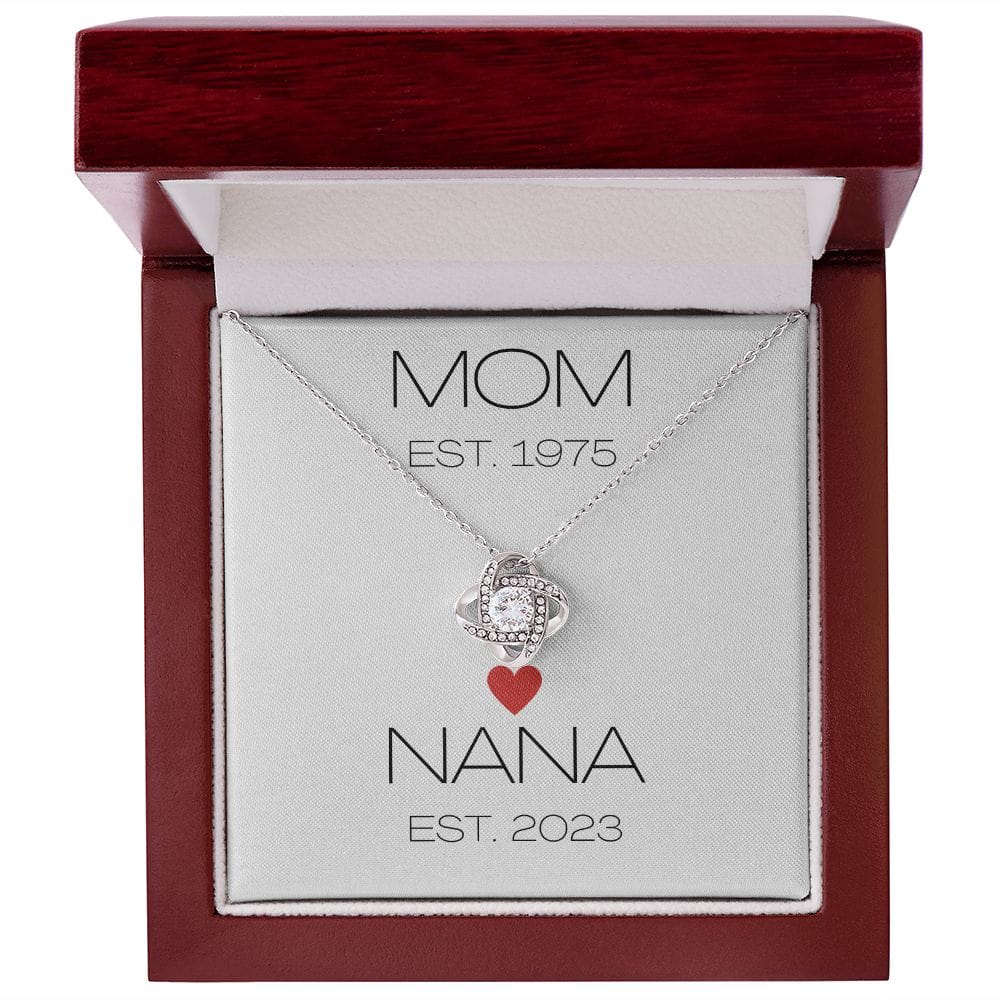 Mom - Nana - Interlocking Hearts Necklace