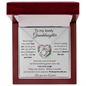 To My Lovely Granddaughter - Never Forget - Love Knot Necklace