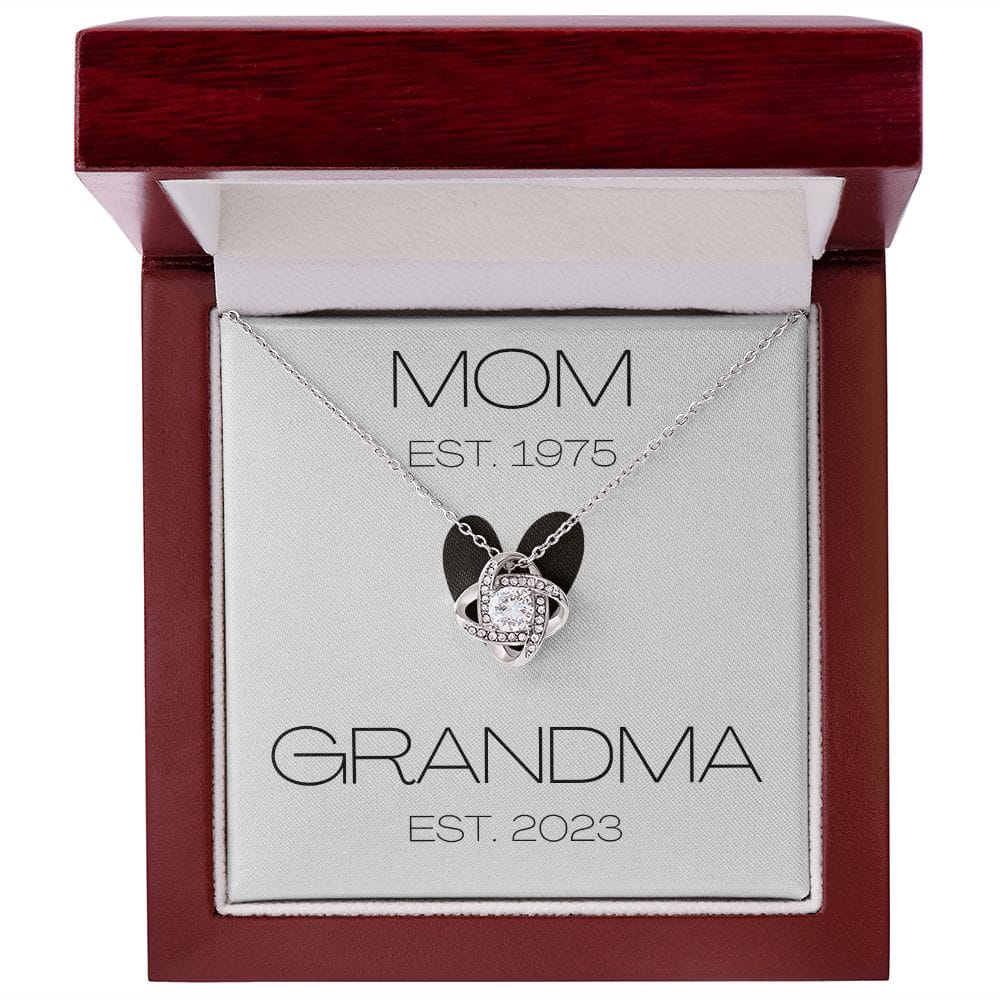 Mom - Grandma - Love Knot Necklace
