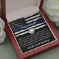 To My Beautiful Wife - Police Design - Love Knot Necklace