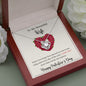 To My Beautiful Wife - Happy Valentine's Day - Love Knot Necklace