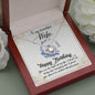 To My Beautiful Wife - Happy Birthday - Love Knot Necklace