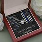Police Wife Gift - Love Knot Necklace