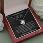 To My Beautiful Wife - You Are That Women - Love Knot Necklace