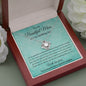To My Beautiful Mom On My Wedding Day - Love Knot Necklace