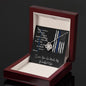 Police Wife Gift - Love Knot Necklace