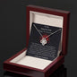 To My Beautiful Wife - Happy 1st Anniversary - Love Knot Necklace