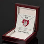 To My Beautiful Wife - Happy Valentine's Day - Love Knot Necklace