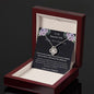 To My Beautiful Wife - Happy First Anniversary - Love Knot Necklace