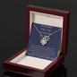 To The Best Police Wife In The World - Love Knot Necklace
