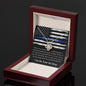 To My Beautiful Wife - Police Design - Love Knot Necklace
