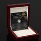 To My Daughter - Never Forget - Love Knot Necklace