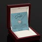 To My Daughter - If Fate Whispers - Love Knot Necklace