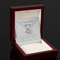 To My Beautiful Wife - Love Is - Love Knot Necklace