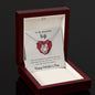 To My Beautiful Wife - Happy Valentine's Day - Love Knot Necklace