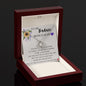 To My Badass Bonus Mom - I Love You Forever - Love Knot Necklace