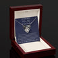 To The Best Police Wife In The World - Love Knot Necklace