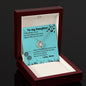 To My Daughter - If Fates Whispers To You - Love Knot Necklace