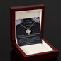 To My Beautiful Wife - Happy First Anniversary - Love Knot Necklace