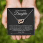 To My Amazing Daughter - I'm always in your heart - Interlocking Hearts Necklace