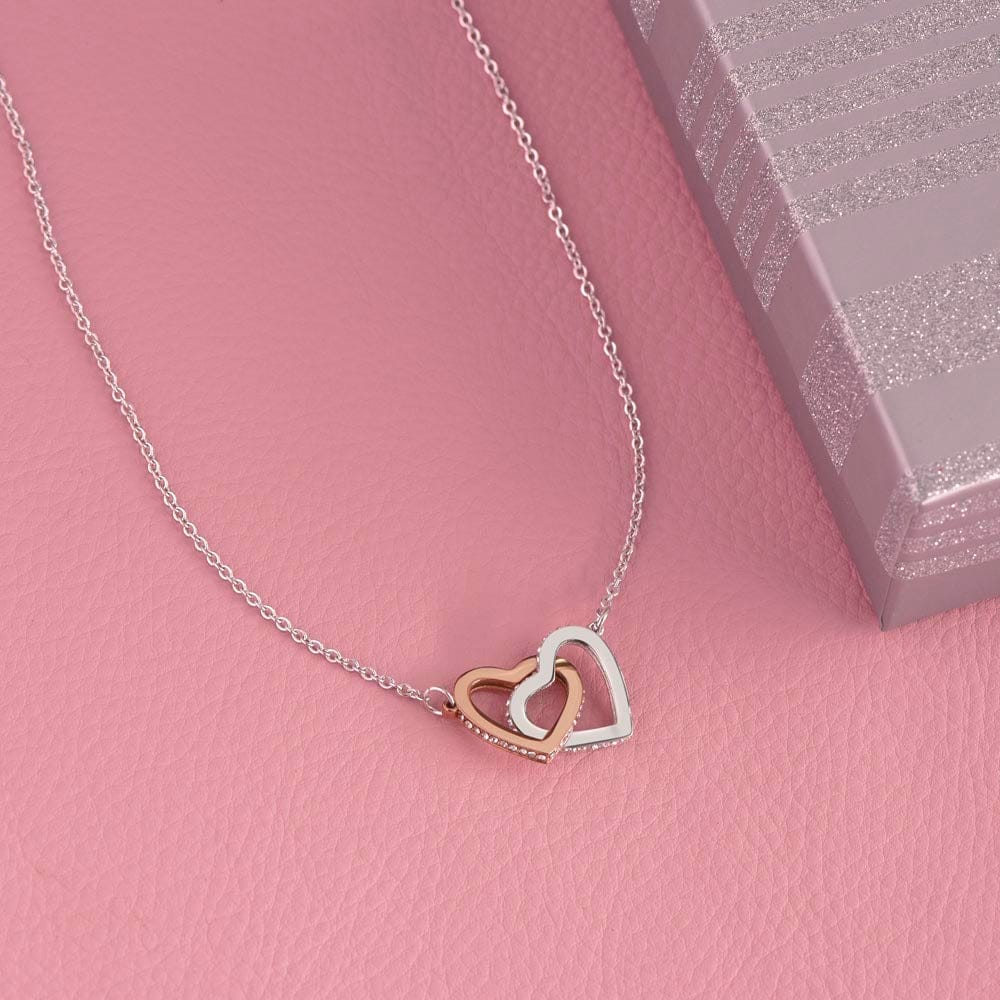 To Our Granddaughter On Your 18th Birthday - Interlocking Hearts Necklace
