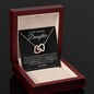To My Amazing Daughter - I'm always in your heart - Interlocking Hearts Necklace