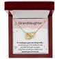 To My Beautiful Granddaughter - If I Could - Interlocking Hearts Necklace