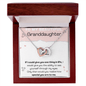 To My Beautiful Granddaughter - If I Could - Interlocking Hearts Necklace