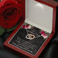 Thank You For Being My Unbiological Sister - Interlocking Hearts Necklace