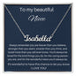 To My Beautiful Niece - Always Remember - Personalized Name Necklace