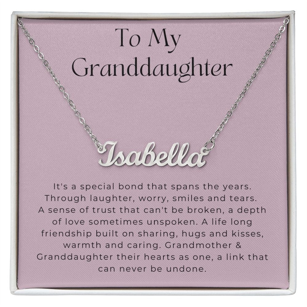 Hugs and kisses new arrivals name necklace