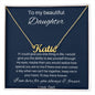 To My Beautiful Daughter - If I Could Give You One Thing In Live - Personalized Name Necklace
