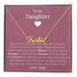 To My Daughter From Dad - If Ever There Is A Day - Personalized Name Necklace