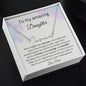 To My Amazing Daughter From Dad - You Aren't Walking Alone - Signature Style Name Necklace