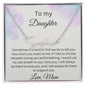 To My Daughter - Sometimes It's Hard - Signature Style Name Necklace