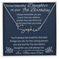 To Our Beautiful Daughter on Your 9th Birthday - Signature Style Name Necklace