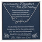 To Our Beautiful Daughter On Your 8th Birthday - Signature Style Name Necklace