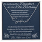 To Our Beautiful Daughter On Your 10th Birthday - Signature Style Name Necklace