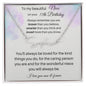 To My Beautiful Niece On Your 11th Birthday - Signature Style Name Necklace