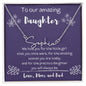 To Our Amazing Daughter - We Love You - Signature Style Name Necklace