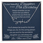 To Our Beautiful Daughter On Your 17th Birthday - Signature Style Name Necklace