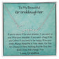 To My Beautiful Granddaughter - If You're Alone - Signature Style Name Necklace