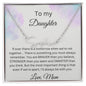 To My Daughter - If Ever There Is A Tomorrow - Signature Style Name Necklace