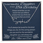 To Our Beautiful Daughter On Your 18th Birthday - Signature Style Name Necklace