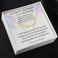 To My Beautiful Granddaughter On Your 10th Birthday - Signature Style Name Necklace