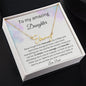 To My Amazing Daughter From Dad - You Aren't Walking Alone - Signature Style Name Necklace
