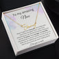To My Amazing Niece - I Love You So Much - Signature Style Name Necklace