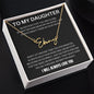 To My Daughter - Never Fear - Signature Style Name Necklace