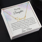 To My Daughter - Sometimes It's Hard - Signature Style Name Necklace