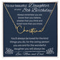 To Our Beautiful Daughter On Your 8th Birthday - Signature Style Name Necklace
